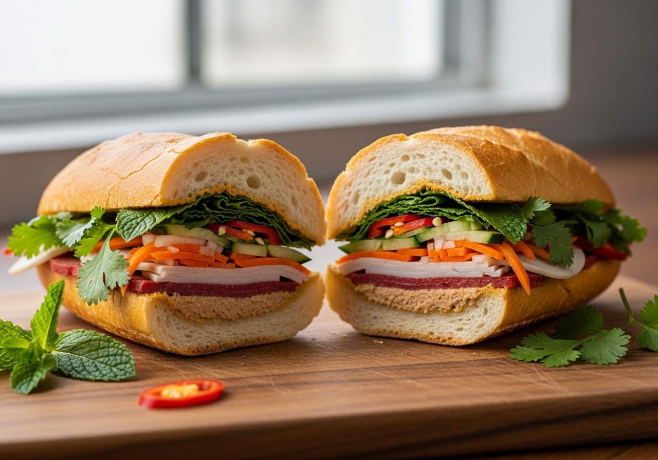 Bánh mì Việt Nam food photography