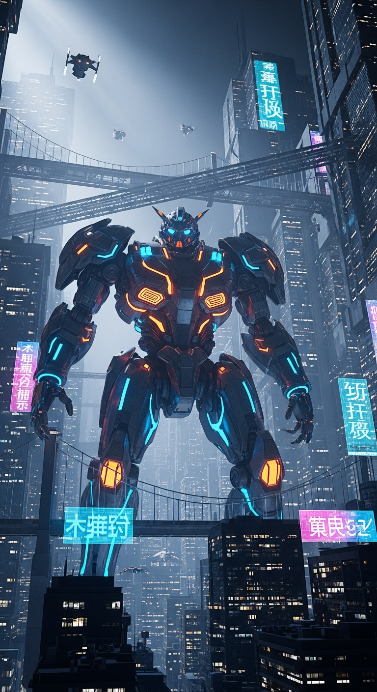 Mecha robot sci-fi khổng lồ